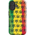 Marijuana Rasta Pattern iPhone 16 Plus Impact Case